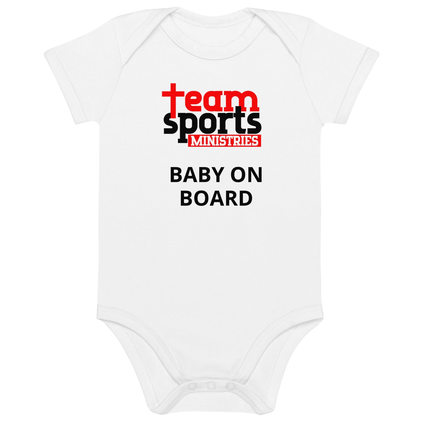 TSM Organic Cotton Baby On Board Bodysuit